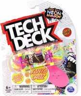 Tech Deck Neon Invasion Santa Cruz Skateboards Series 22 Big Mouth Splatter Ultra Rare Complete Fingerboard  Tech Deck