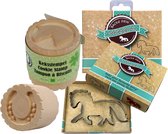 Bakvormen- Paard- Uitsteekvormpjes- Koekjes stempel- Paarden vormen- set van 2