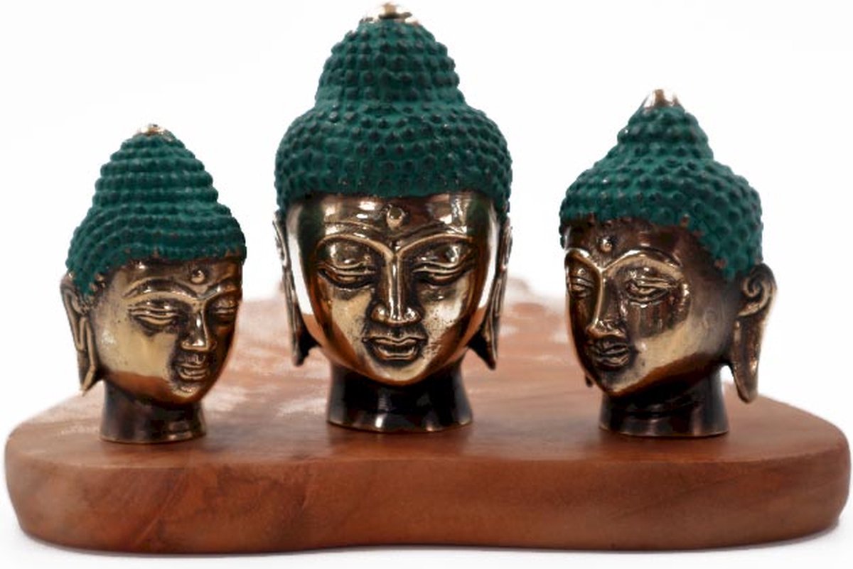 Set van 3 - Boeddhahoofden (diverse maten)
