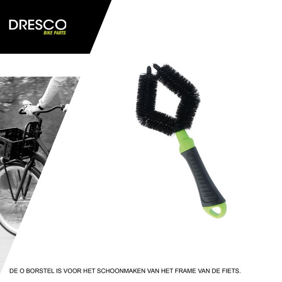 Dresco Borstelset Fiets 3-Delig | 3 Fietsborstels voor Schoonmaken en Onderhouden van Fiets