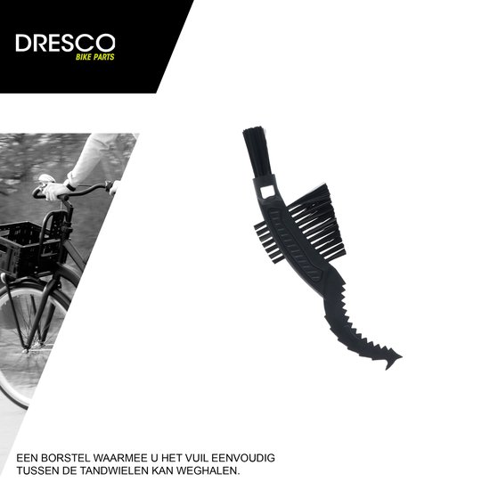 Dresco Borstelset Fiets 3-Delig | 3 Fietsborstels voor Schoonmaken en Onderhouden van Fiets