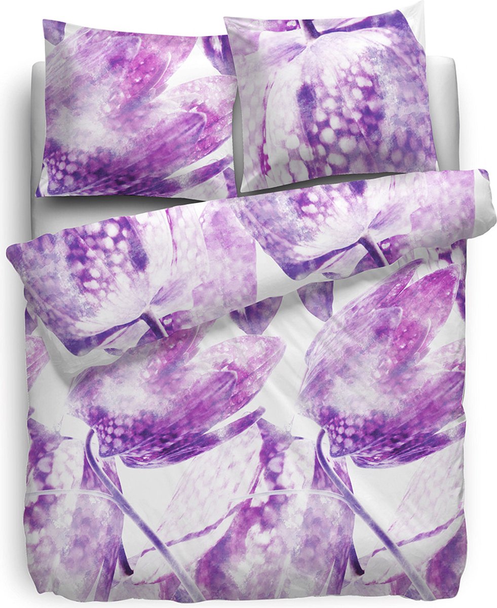 Refined Ezra Dekbedovertrek - Lits-jumeaux - 260x200/220 cm - Paars