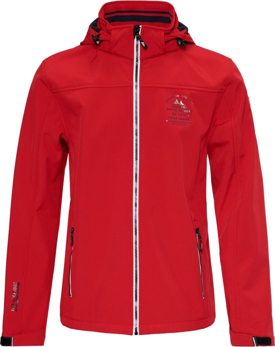 Nordberg Trond Softshell Outdoor Zomerjas Heren Rood Maat