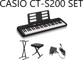 Casio CT-S200 BK - Beginners keyboard Set - Zwart - 61 toetsen - Gratis app Chordana Play