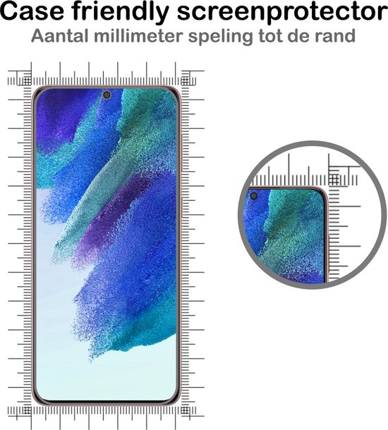 Protecteur d'écran Samsung Galaxy S21 FE Glas Trempé - Glas Trempé Samsung Galaxy S21FE Trempé - Protecteur d'écran Samsung Galaxy S21 FE - Lot de 2