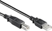 USB A naar USB B Kabel - 1.5 Meter - Zwart - Geschikt voor alle printers