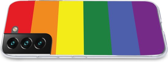 Coque Samsung Galaxy S22 Plus - Arc-en-ciel - Pride - Drapeau arc-en-ciel - Siliconen