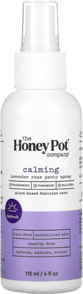 The Honey Pot Company - Geen parabenen - Geen geuren - Calming Lavender Rose Panty Spray - 118 ml