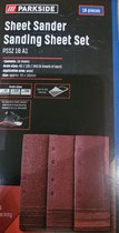 Schuurpapierset - Vlakschuurpapier Korrelgrootte: 60/120/240 (elk 6 bladen) - Gebruik: hout - 18 delig - Multischuurmachine -  Geschikt voor gangbare multischuurmachines