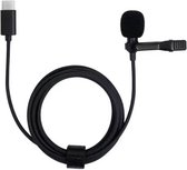Mini Clip Professionele microfoon met USB - C  - Mini Clip microfoon - Lavalier Clip On systeem - USB C aansluiting - 1.5 meter kabel