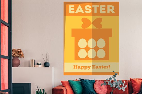 Citations d'affiches - Pâques - Happy Pâques ! - Cadeau - Pasen - 120x180 cm XXL