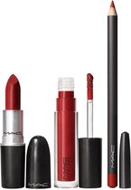 M.A.C Best kept secret lip kit: red Set 4st