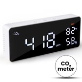 CO2 Meter Binnen - Hygrometer - Luchtkwaliteitsmeter - Luchtvochtigheid - CO2 melder & monitor - Thermometer - CO2 detector - Koolstofdioxide meter