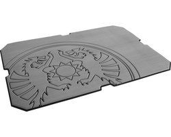 Petromax plak/bescherm plaat kx50 grijs met draak embleem