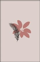 Walljar - Tropical Flower - Muurdecoratie - Poster met lijst