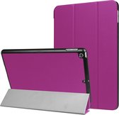 Apple iPad 5 9.7 (2017) Hoes - Mobigear - Tri-Fold Serie - Kunstlederen Bookcase - Paars - Hoes Geschikt Voor Apple iPad 5 9.7 (2017)