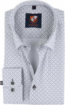 Suitable - Overhemd Grey Wave - 39 - Heren - Slim-fit