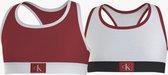 Calvin Klein - 2-pack Meisjes Bralette - Rood/Wit