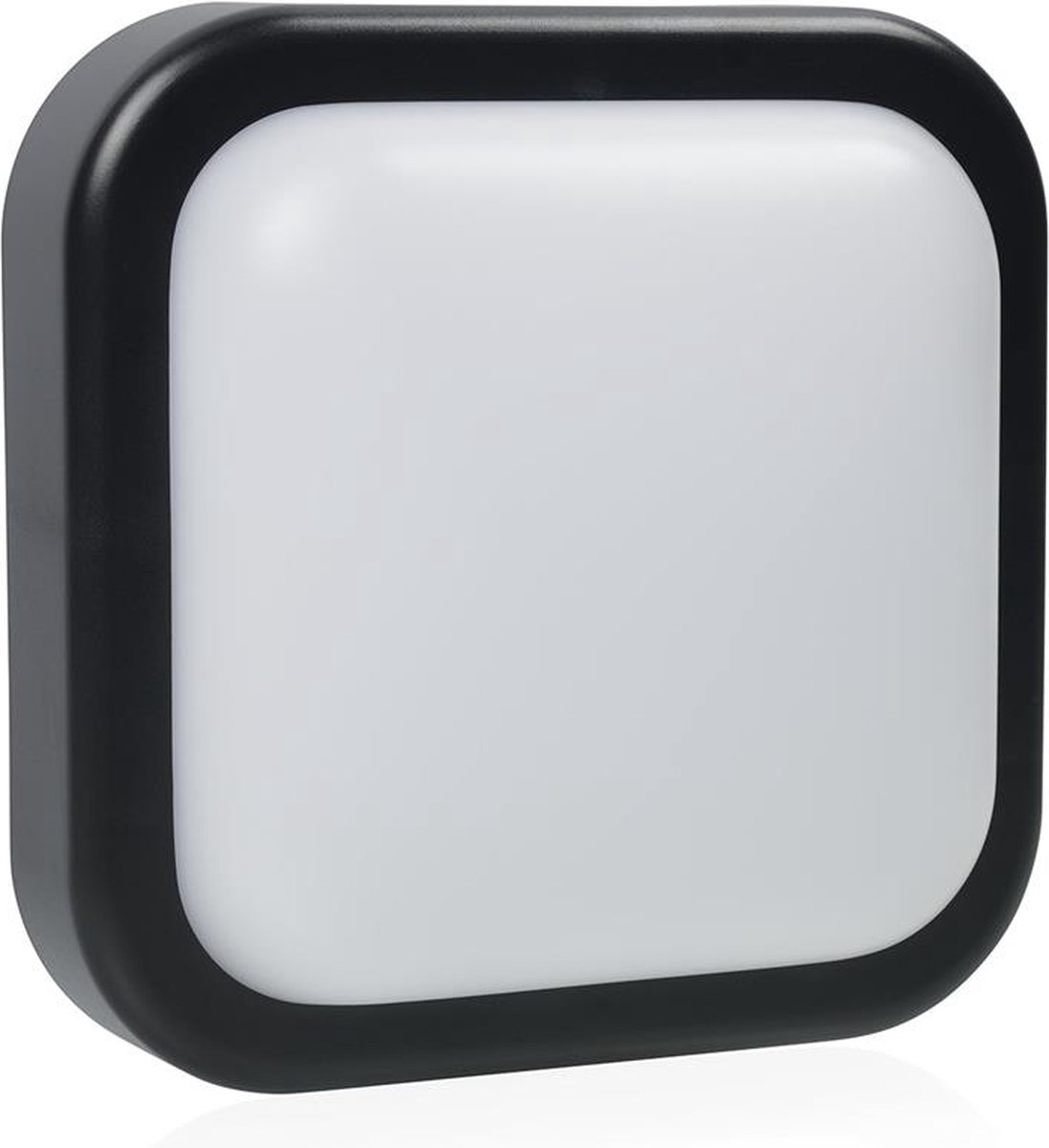 Smartwares - Zwart vierkante wandlamp - LED - 19,5 x 19,5