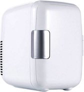 Hoobi® Mini koelkast Wit - 4 Liter- Make up opslag- Voedselopslag- koelkast- 12 V auto stekker- 60W