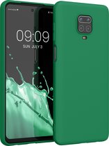 kwmobile telefoonhoesje voor Xiaomi Redmi Note 9S / 9 Pro / 9 Pro Max - Hoesje voor smartphone - Back cover in elfengroen