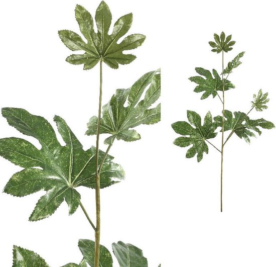 PTMD Leaves Plant Fatasia Kunsttak - 50 x 33 x 104 cm - Groen