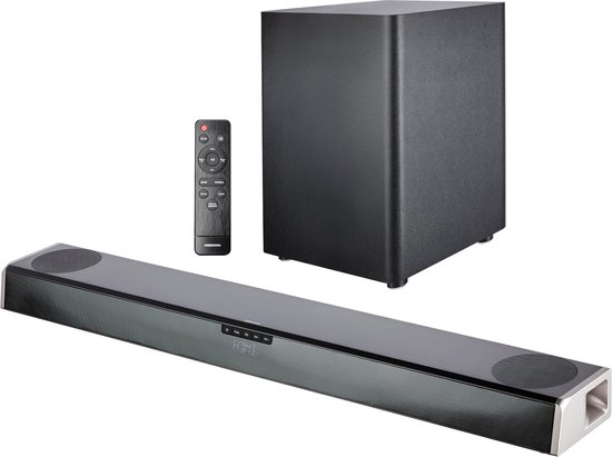 MEDION Dolby Atmos Surround Soundbar S61388 | Draadloze Subwoofer |  Bluetooth 5.0 | bol.com