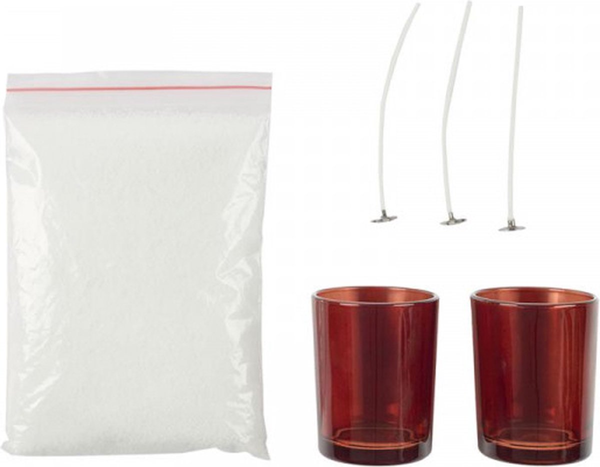 Set Kaarsen Maken Anpro Kaarsenmaakset - 41 Stuks, Inclusief Was, Kleuren, Geuren En Gedroogde Bloemen Inclusief Was En Geuren