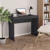 vidaXL Bureau 90x40x72 cm spaanplaat hoogglans grijs