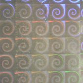 Raved Raamfolie/Plakfolie - Decoratiefolie - 3D Sierlijke krullen Transparant - 2 m x 45 cm