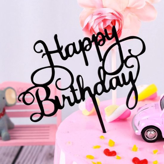 3D-vlinderdecoratie, taartdecoratie, Happy Birthday-cupcake-decoratie, vlinder, 13 stuks, decoratie voor verjaardagstaart, meisjes, voor verjaardag, feest, bruiloft, themafeest
