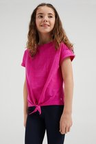 WE Fashion Meisjes T-shirt met knoopdetail