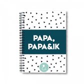 Papa, Papa&Ik - Invulboek voor papa's - 2 papa's - 2 vaders - 2 papa's boek - roze gezinnen - regenbooggezin - Papa, Papa &Ik boek met Blauwe stip