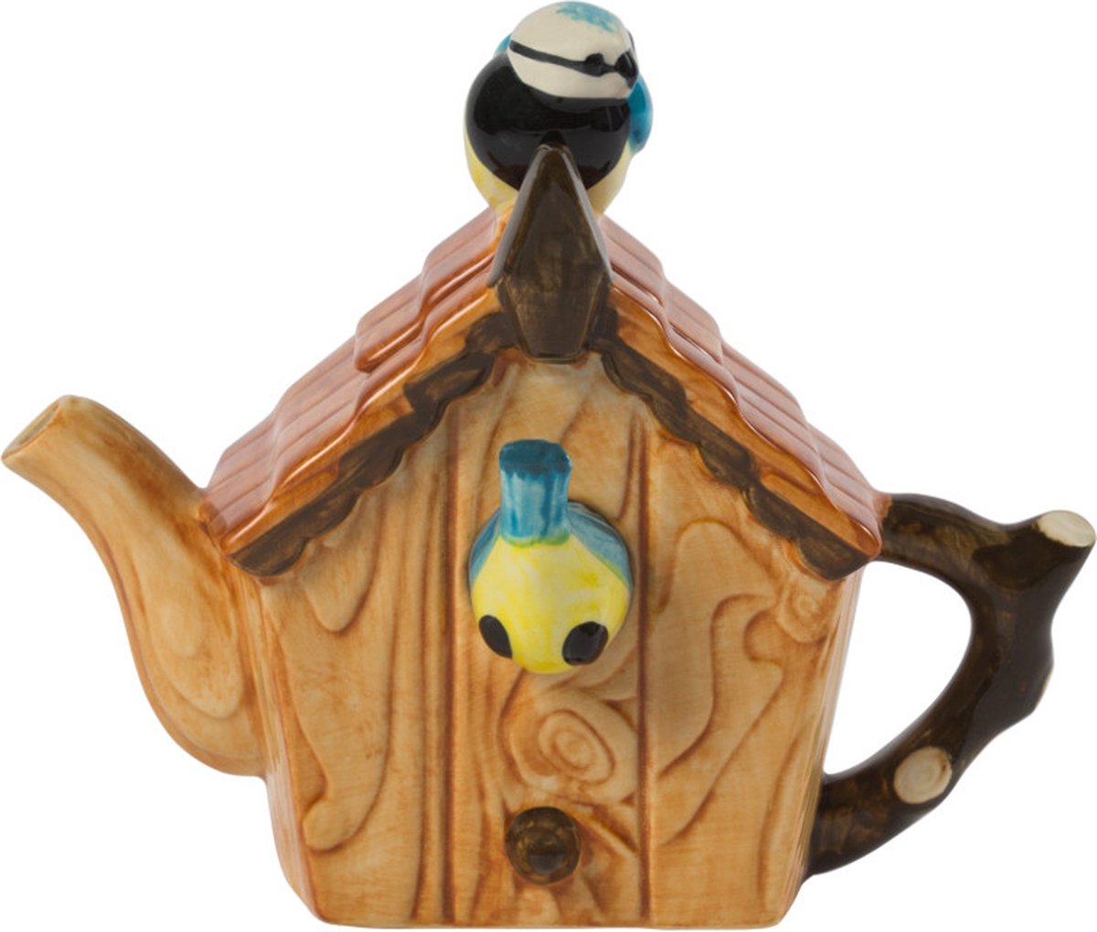 Tea Pottery Teapot Bird Box One Cup
