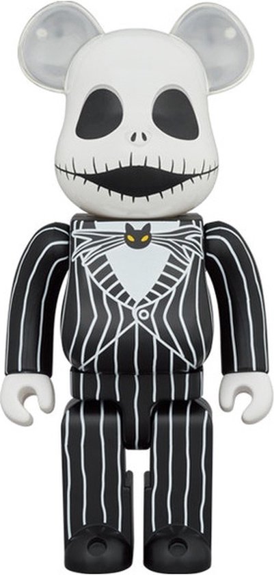 1000% Bearbrick - Jack Skellington (L'Étrange Noël de monsieur Jack - Disney) par Medicom Toys