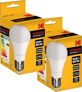 2 stuks Kodak Led A60 E27 806lm lampen