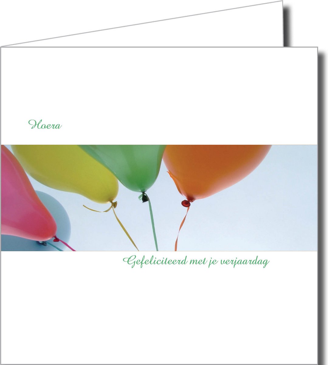Verjaardagswenskaarten Pakket – 10 Stuks (14,5 x 14,5 cm) met Tulpen, Donuts en Ballonnen Ontwerpen