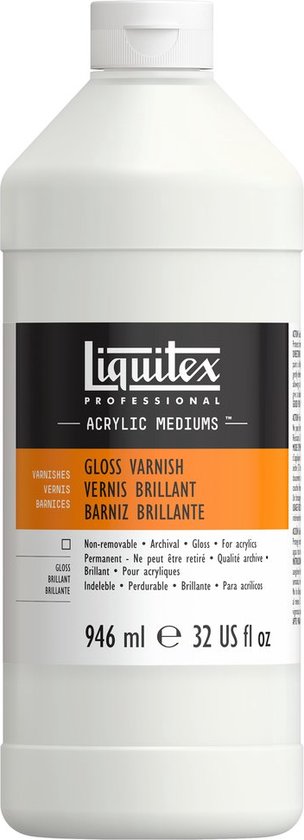 Liquitex Pro - Vernis - pour peinture acrylique - Finition brillante -  946ml