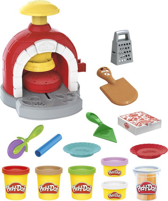 Play-Doh Pizza Oven Speelset - Boetseerklei - Inclusief 6 Play-Doh potjes - Knutselen voor kinderen