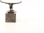 Bronzen Beeld Mannelijk Naakt 14x6x15 cm