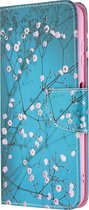 Nokia G10 Hoesje - Mobigear - Design Serie - Kunstlederen Bookcase - Almond Blossoms - Hoesje Geschikt Voor Nokia G10
