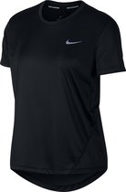 Nike Miler Top S/S Hardloopshirt Dames - Maat XS