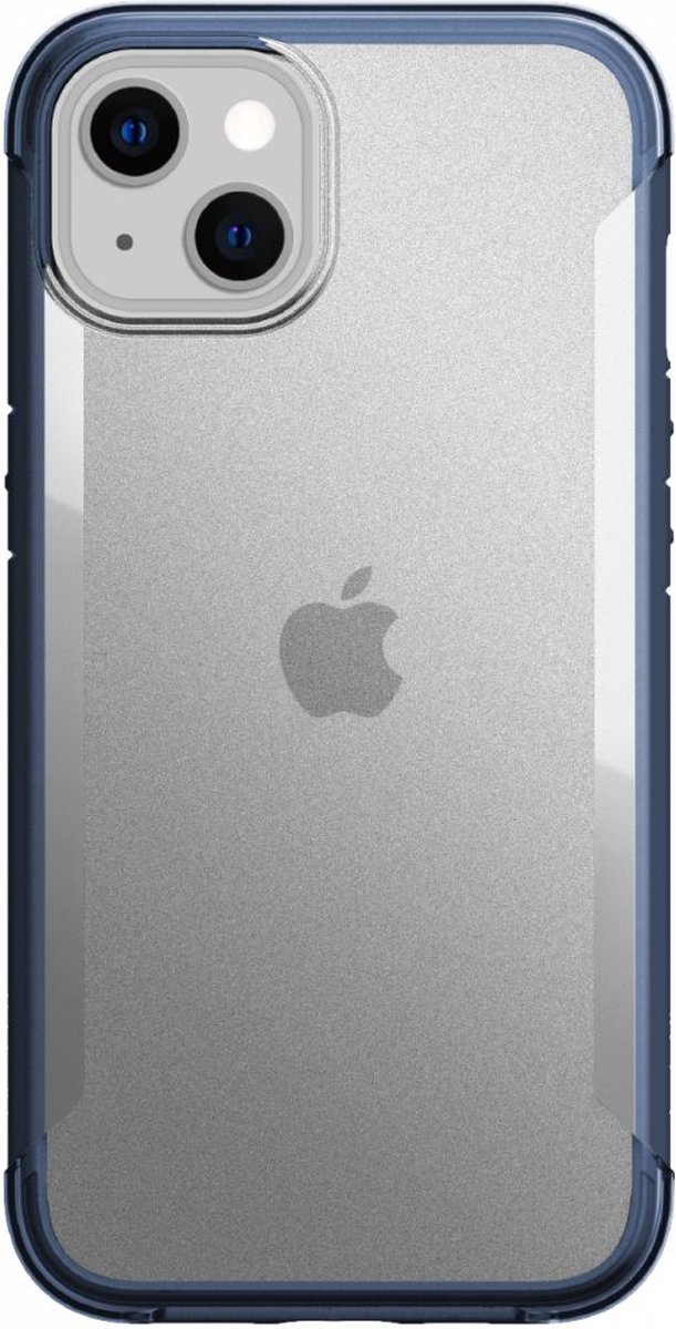 Raptic Terrain Back Cover Transparant/Blauw Hoesje Geschikt voor Apple iPhone 13