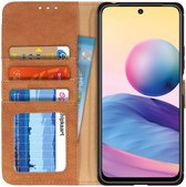 Xiaomi Redmi Note 10 5G/Poco M3 Pro Hoesje Portemonnee Echt Leer Bruin