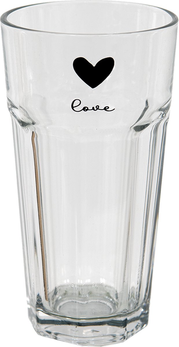 Clayre & Eef Waterglas 320 ml Glas Hart