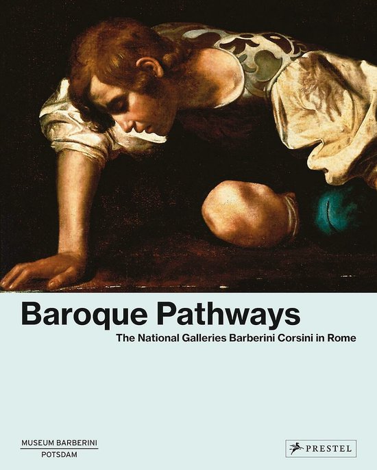 Boekcover "Baroque Pathways" met schilderij van een man in beige en wit kledingstuk.