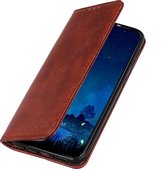 Huawei Y6 (2019) Hoesje - Mobigear - Wallet Serie - Kunstlederen Bookcase - Bruin - Hoesje Geschikt Voor Huawei Y6 (2019)
