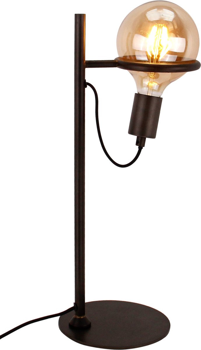 Chericoni Anello Tafellamp - 1 lichts - 49,5 cm hoog - E27 - Zwart