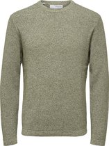 SELECTED HOMME WHITE SLHROCKS LS KNIT CREW NECK W NOOS  Trui - Maat M