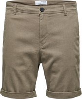 SELECTED HOMME WHITE SLHCOMFORT-LUTON FLEX SHORTS W NOOS  Broek - Maat L
